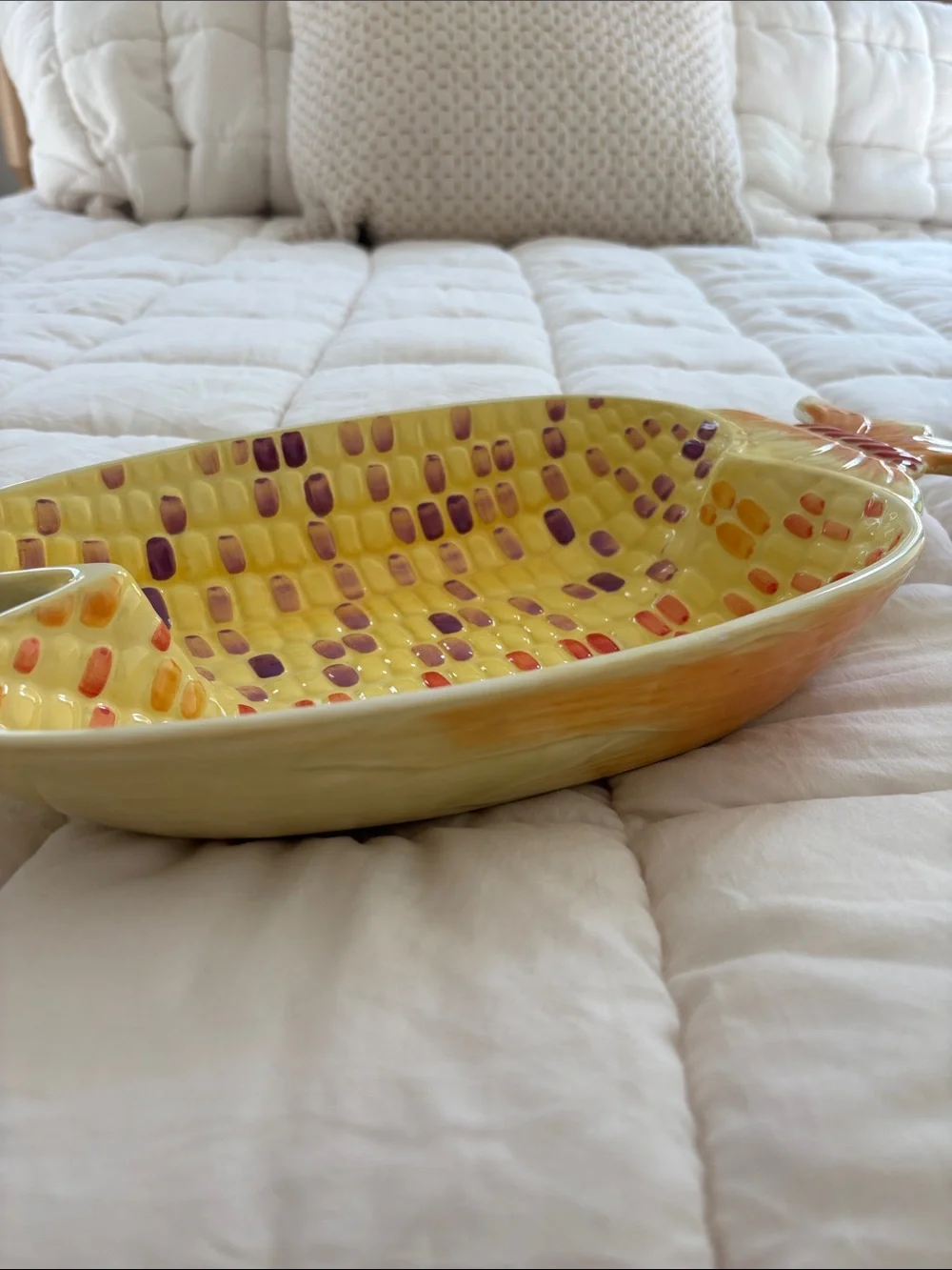 Handmade decorative yellow